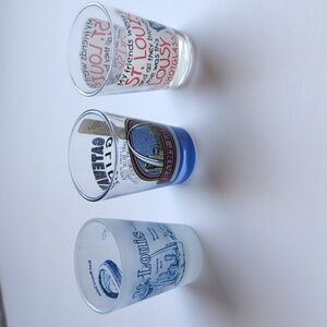 3 St Louis Shot Glasses